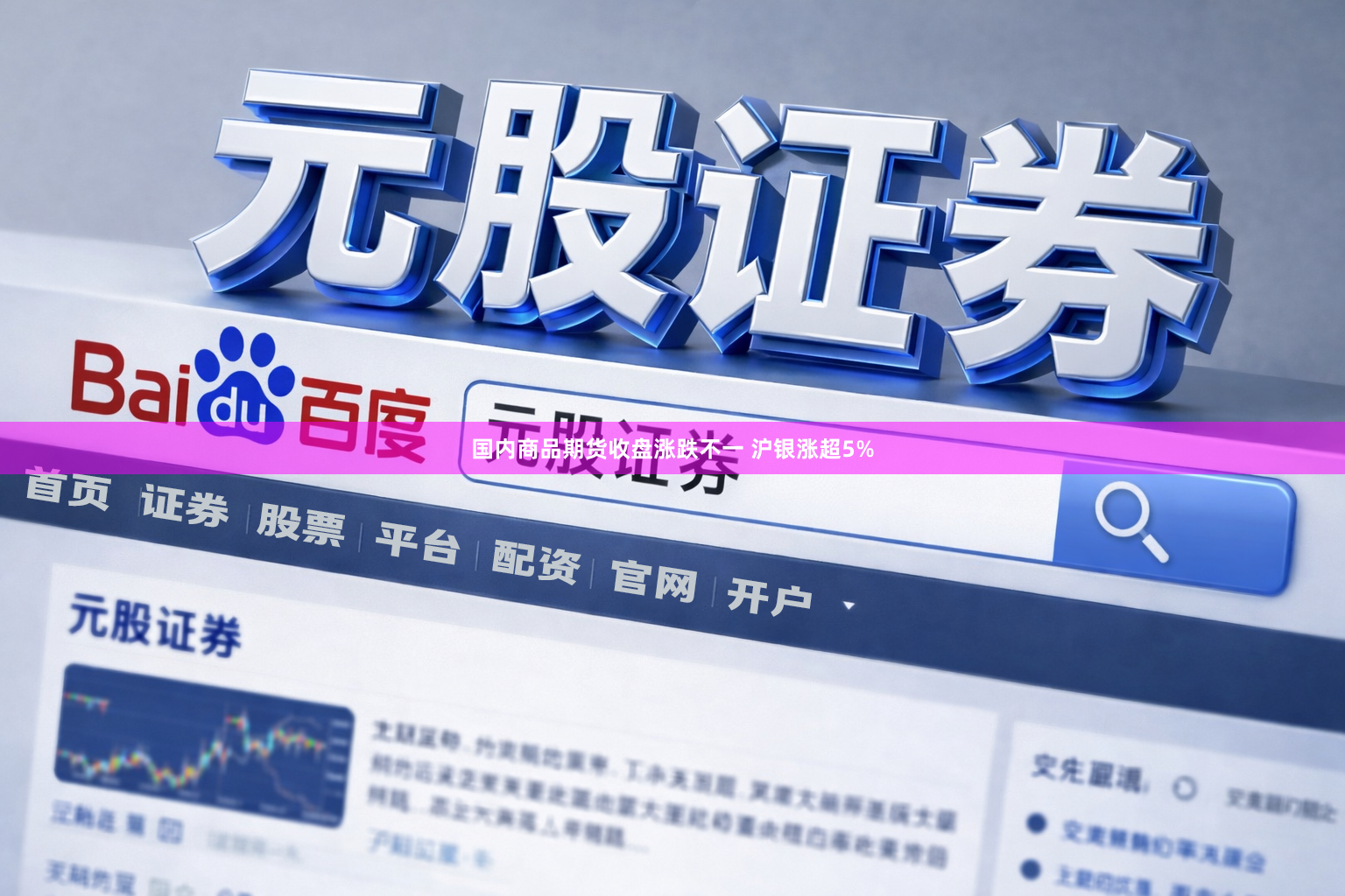 国内商品期货收盘涨跌不一 沪银涨超5%