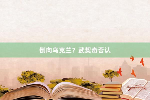 倒向乌克兰？武契奇否认