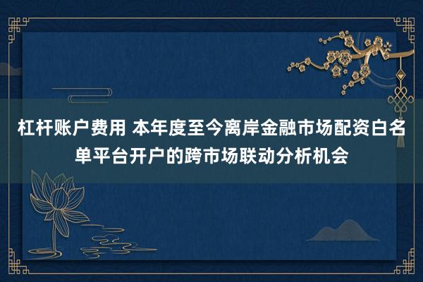 杠杆账户费用 本年度至今离岸金融市场配资白名单平台开户的跨市场联动分析机会
